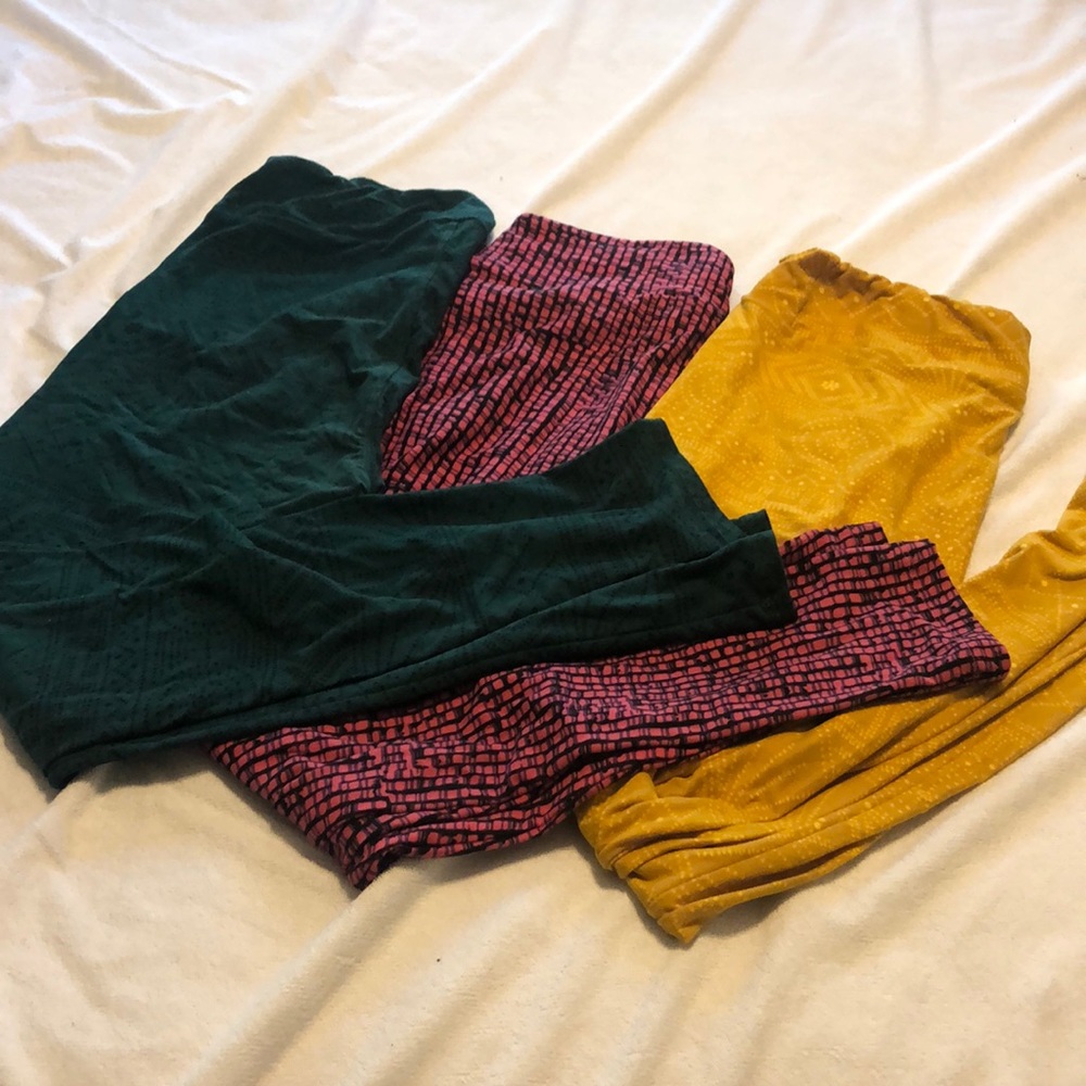 Lot of 3 LulaRoe leggings